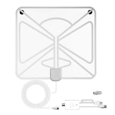 

HDTV Antenna 80 Miles Range Digital Indoor 1080P Antenna Signal Amplifier