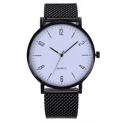 

New fashion casual ladies simple digital quartz watch plastic mesh belt watch female models