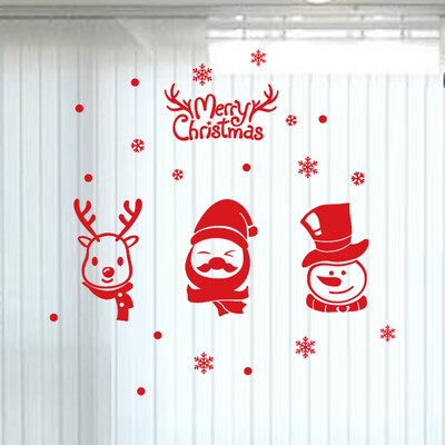 

〖Follure〗New Year Merry Christmas Snowflake Wall Sticker Home Shop Windows Decals Decor