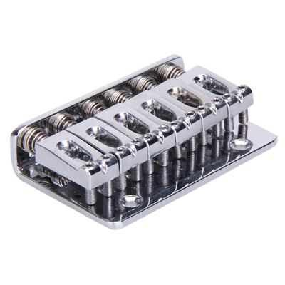 

6 Saddle Hardtail Bridge Top Load 65mm Electric Guitar Bridge with 5 Screws