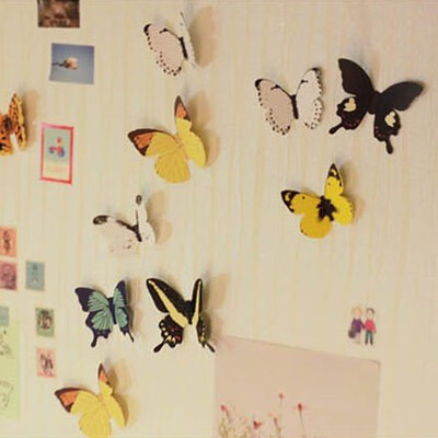 

〖Follure〗15 Butterfly Three-dimensional Bedroom TV Background Wall Sticker Mural