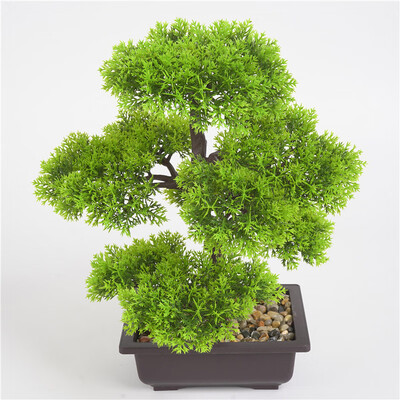 

2019 Künstliche Bonsai Baum Topfpflanzen Betriebsdekoration Plastikbaum Zubehör