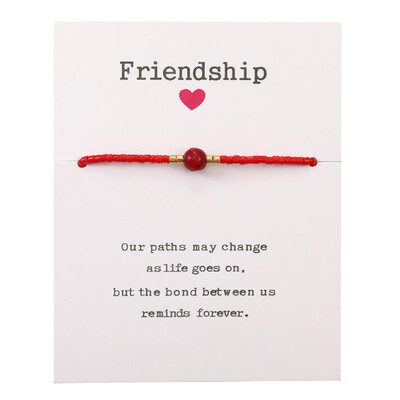 

Bohemian String Adjustable Bracelet Natural Stone Beads Bracelets For Women Girls Friendship Jewelry Gifts