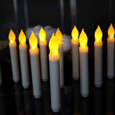 

12PcsSet Flameless LED Taper Candle Lights Lamp Christmas Wedding Party Decor