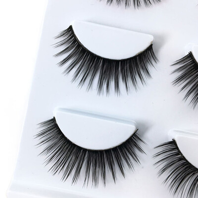 

Gobestart 3 Pairs 3D Long Natural Thick Handmade Fake False Eyelashes Eye Lashes Fluffy St