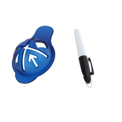 

Golf Practice Set Golf Ball Liner Marker Tool With Marker Pen Durable Golf Ball Alignment Tool Golf Training Accessorie