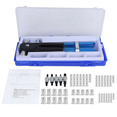 

86X M3-M8 Threaded Nut Rive Tool Hand Nut Rivet Gun Riveter Rivnut Nutsert Kit