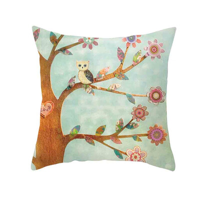 

〖Follure〗Natural Pattern Printing Dyeing Sofa Bed Home Decor Pillow Cover Cushion Cover
