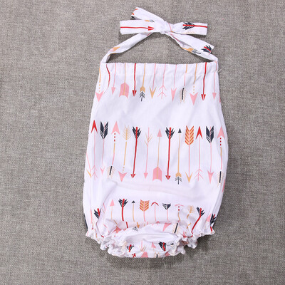 

Fashion Cute Baby Infant Girls Halter straps Belt Clothes Romper Jumpsuit