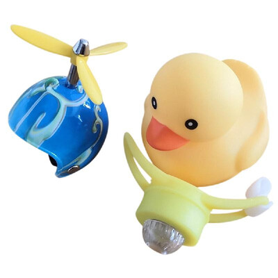 

Kids Bike Horn Cute Bicycle Lights Bell Squeeze Horns Children Adults Cycling Light Rubber Helmet Duck Toys