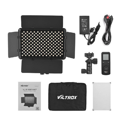 

Viltrox VL-S192T Professional Ultra-thin Bi-color Dimmable LED Video Light 3300K-5600K CRI 95 with Light Barrier Remote Controlle