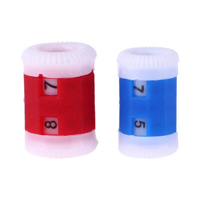 

2pcs Plastic Knitting Needles Row Counters Crochet Weaving Knit Stitch Tool