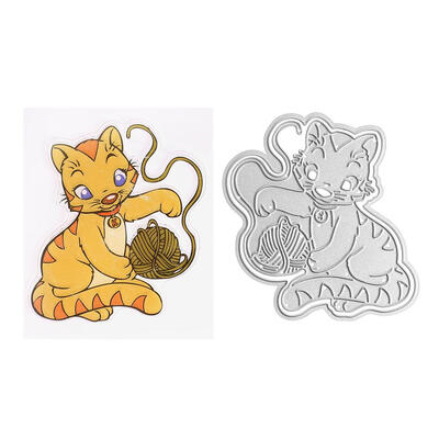 

Cutting Die Stencil Scrapbooking Kitten Stamp Paper Card Embossing Craft