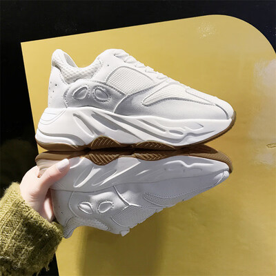 

Super hot dad shoes&womens shoes 2019 spring new 100-lap student thick-soled sports shoes ins tide network celebrity smoke sh