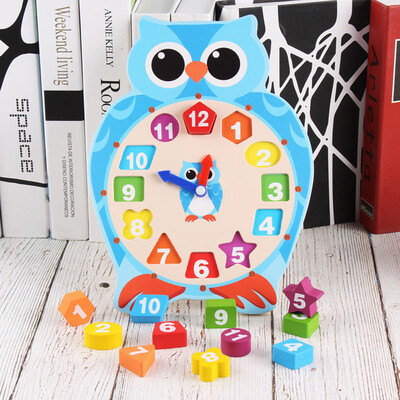 

Gotoamei Animal Wooden Clock Puzzle 12 Numbers Match Child Early Educational Toy Gifts BU
