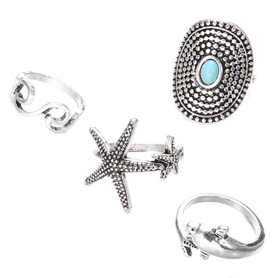

4 Pcs Midi Ring Set Women Ladies Above Knuckle Midi Finger Band Rings Joint Mid Ring Finger Tip Stacking Rings Set