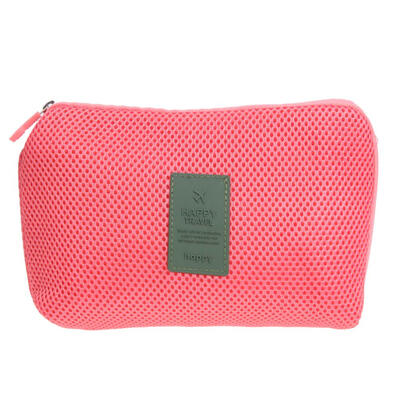 

Travel Storage Bag Cosmetic Bag Portable Mesh Nylon Battery Organizer Bag
