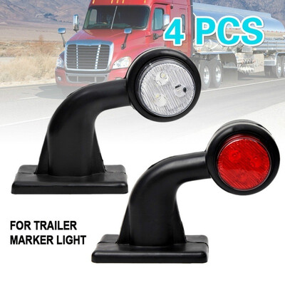 

24x Truck Trailer 12 LED 12V 24V Elbow Side Marker Light Indicator Lamp E Marked
