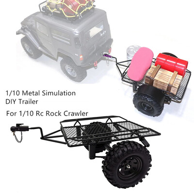 

Siaonvr Metal Simulation DIY Trailers Bucket For 110 SCX10 TRX4 RC Car