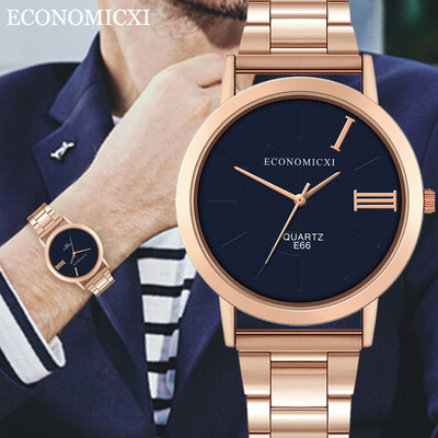 

Gobestart 2019 Hot Sale Fashion Men Business Watch Stainless Steel Band Casual Watch