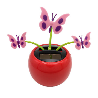 

Potted Flowers Car Ornaments Solar Energy Swing Toy Vehicle Decorations Holiday Birthday Gift