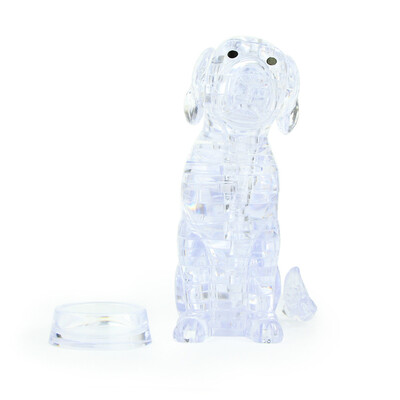 

〖Follure〗3D Crystal Puzzle Cute Dog Model DIY Gadget Blocks Building Toy Gift