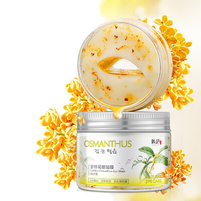 

Gold Women Osmanthus Eye Mask Collagen Gel Whey Protein Face Care Sleep Patches Health Mascaras De Dormir