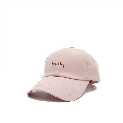 

Hat womens summer outdoor fashion baseball cap day line simple letter embroidered cap student couple sun hat