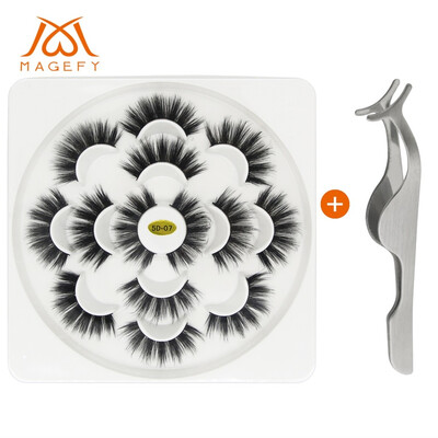 

〖Follure〗7 Pairs Of Lotuses With 5D Mink False Eyelashes And Natural Dense Eyelashes