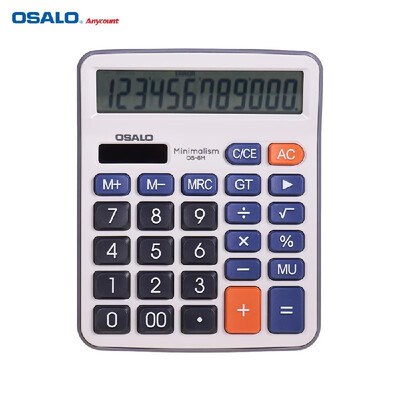 

OSALO Desktop Electronic Calculator Standard Function Basic Counter with 12-Digits Large LCD Display Big Buttons Dual Power Solar