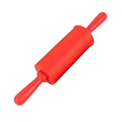 

Toponeto Non Stick Long Plastic Handle Silicone Rolling Pin Fondant Cake Baking Tools