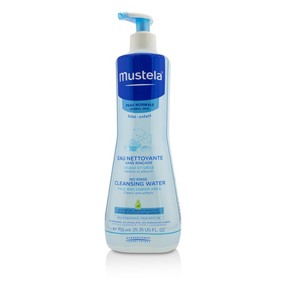 

MUSTELA - No Rinse Cleansing Water Face & Diaper Area - For Normal Skin 750ml2535oz