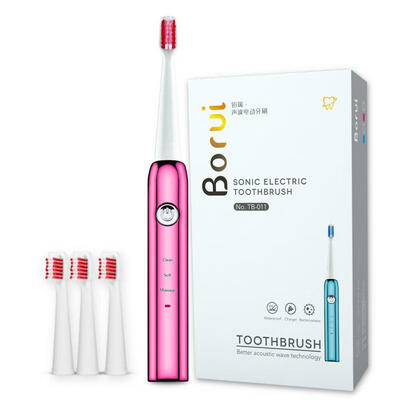 

BORUI TB-011 Adult Ultrasonic Soft Hair Electric Toothbrush