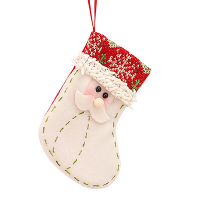 

Tailored Christmas Gift Bag Santa Claus Snowman Elk Xmas Decoration Ornament Sock Decors