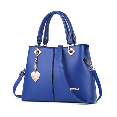 

2019 new European&American big bag new ladies bag big bag PU leather simple shoulder bag handbag