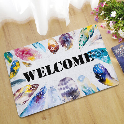 

Toponeto Letter Funny Welcome Home Entrance Floor Rug Non-slip Doormat Outdoor Mat