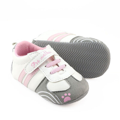 

Newborn Baby Boys Girls Crib Prewalker Soft Sole Anti-slip Sneakers Shoes