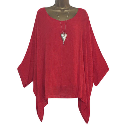 

Women Ladies Round Neck Long Sleeves T-Shirt Blouse Autumn Spring Casual Tops