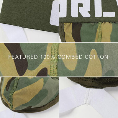 

Men Camouflage Underwear Sexy Fashion Panties Underpants Pouch High Waist T Back