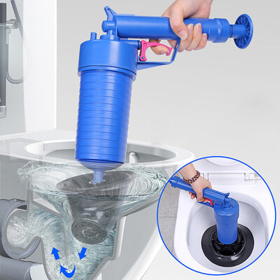 

Gobestart NEW Pressure Pump Cleaner Unclogs Toilet Hand Powered Plunger Set
