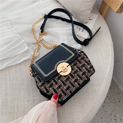 

Network celebrity chain bag summer leisure children bag new 2019 geometric square bag shoulder bag oblique satchel bag