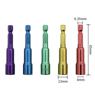 

〖Follure〗Color Wind Batch Sleeve With Magnetic Hex Handle Screw Nut Strong Sleeve Durable