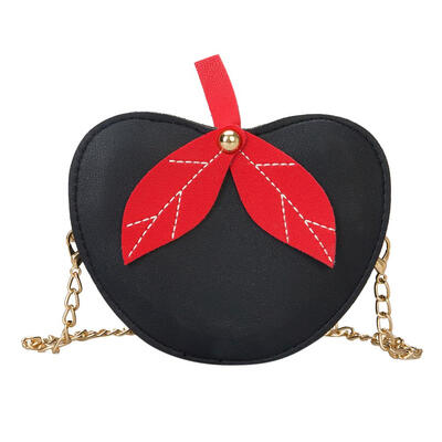 

Baby Girls Kid Leather Apple Shape Shoulder Messenger Bags Chain Coin Purse