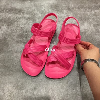 

Internet celebrity summer fruit shoes 2019 students new summer flatbottomed Korean version of 100 sandals fairy wind ins tide
