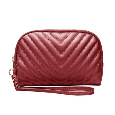 

Wristband Women Wallet Long Zipper Coin Purse Phone Bags Solid Party Clutch