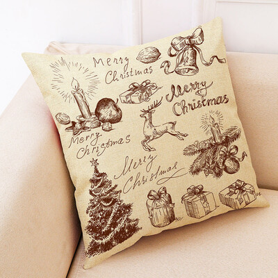 

Tailored Christmas Home Decor Cushion Cover Graffi Style Throw Pillowcase Pillow Covers