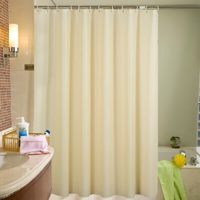 

Shower Curtain Waterproof Mildew Proof Shower Curtains Home Bathroom Decoration Solid Color Shower Curtain