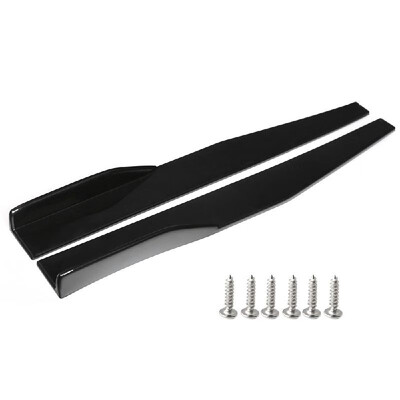 

2PCs Universal Car Body Styling Side Skirt Rocker Splitters Diffuser Winglet Wings Bumper Kit Red