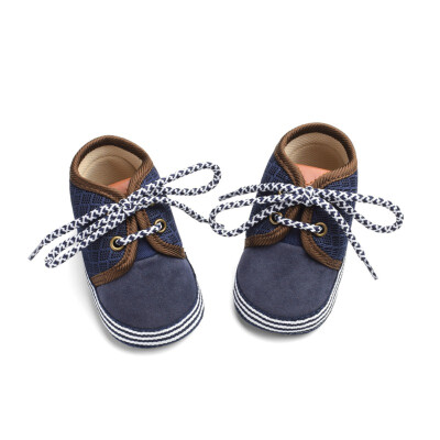 

Baby Shoes Baby The First Walker Shoesborn Blue Pattern Round Lace Cotton Mesh Stitching Shoes Baby Boy Girl Shoes