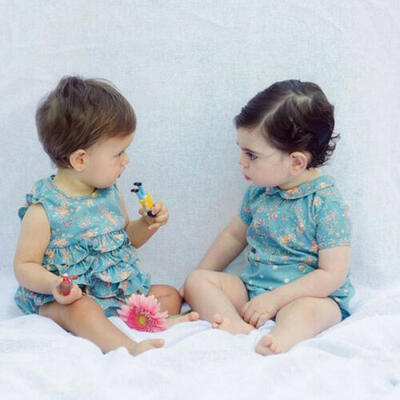 

Summer Newborn Baby Girl Clothes Ruffle Flower Romper Bodysuit Jumpsuit Outfit